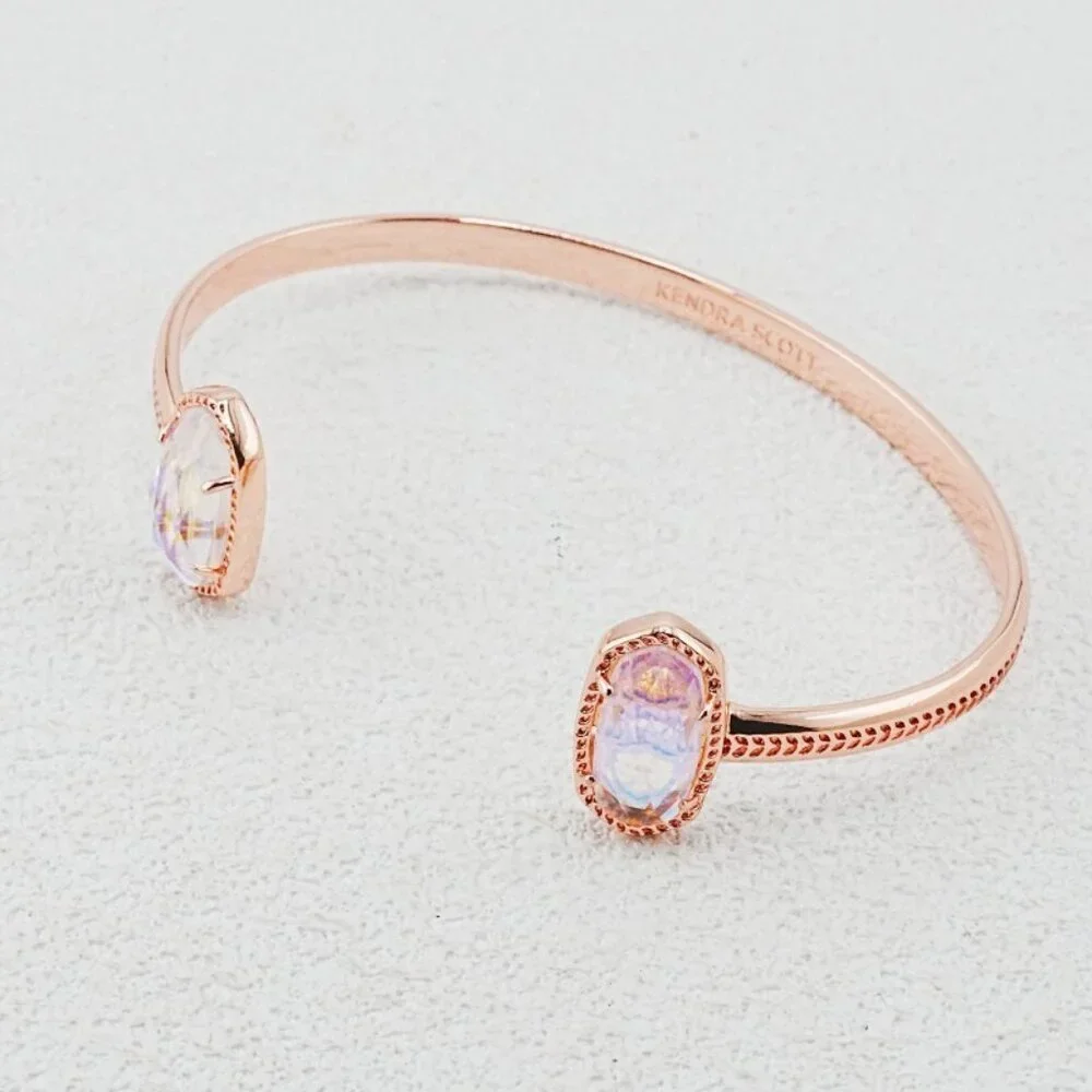 Kendra Scott Oval White AB Bangle